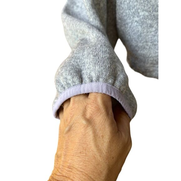 Victoria's Secret Sweatshirt S Jacket PINK Women's Grey 1/4 Zip Cropped Pullover - Picture 7 of 7